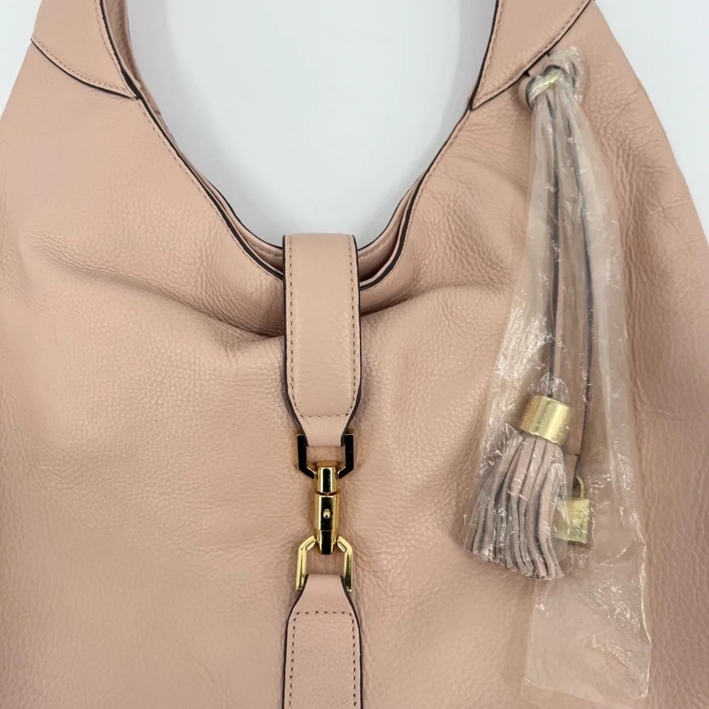 G.I.L.l. Classic Leather Hobo Verona Shoulder Bag in Blush Pink NWOT
